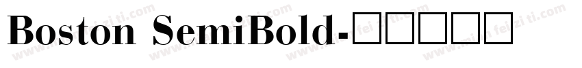 Boston SemiBold字体转换